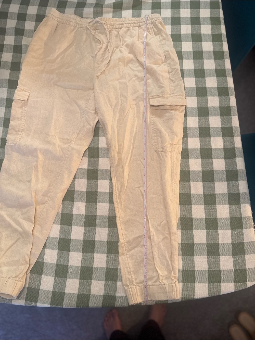 Banana Republic Women’s Pull-on Drawstring Linen Blend Cargo Pants - Picture 5 of 10